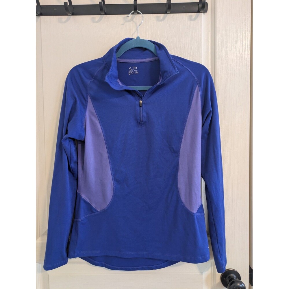 Champion Semi Fitted Women’s Lightweight Running Jacket Size Medium Blue